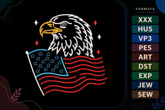 Bald Eagle 4th of July USA Embroidery Review