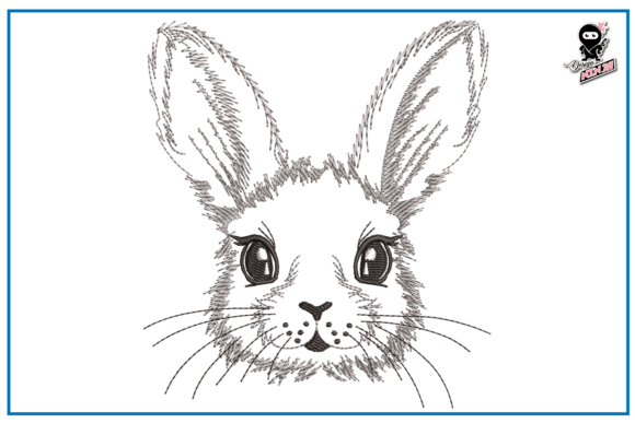 Bunny Portrait: A Sweet Addition for Etsy Embroidery Sellers