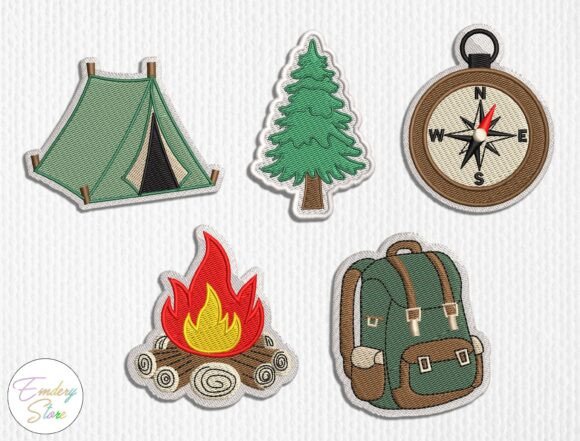Camping Embroidered Patches Set Review for Real Embroidery Projects