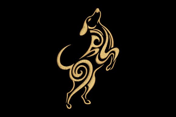Celtic Dog: A Charming Touch for Personalized Embroidery Gifts