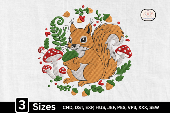 Cute Forest Animal Woodland Squirrel
