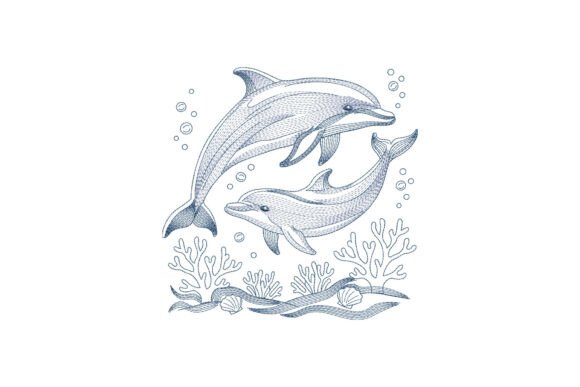 Dolphins Swimming