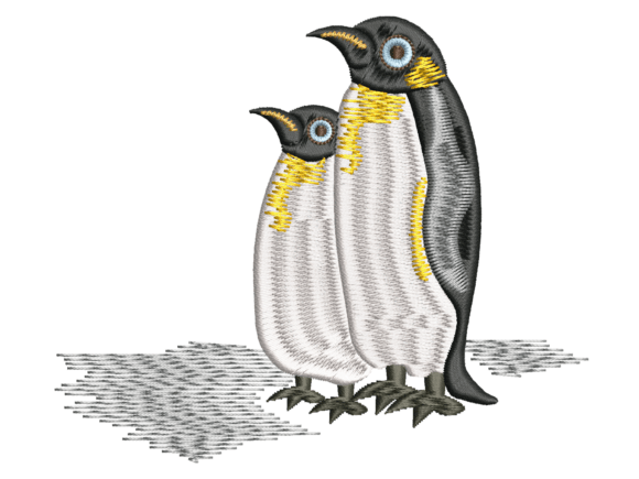 Emperor Penguin Family Design Review for Boutique Apparel