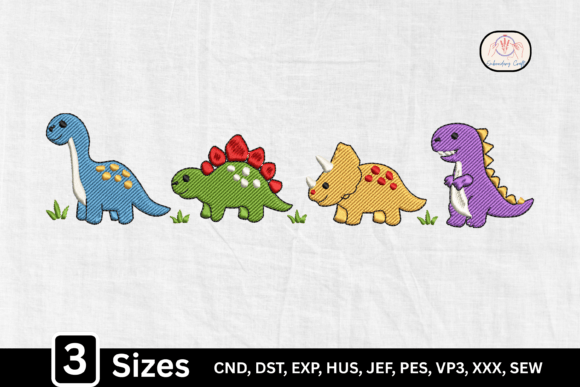 Kawaii Animal Dinosaur Review for Real Embroidery Projects