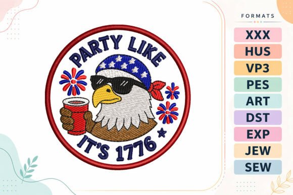 Party Eagle 4th of July Patch Review for Business Embroidery Use