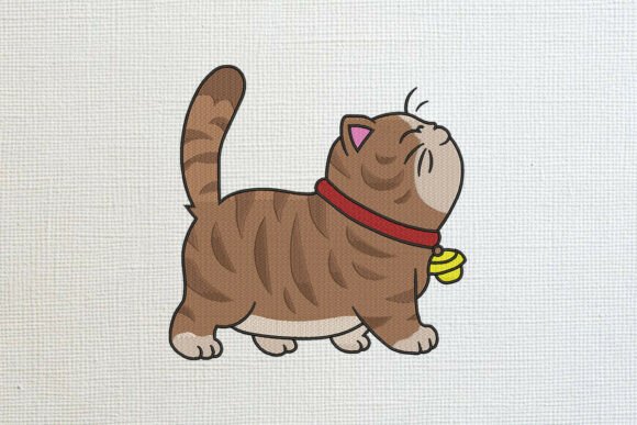 Playful Prancing Tabby Cat Embroidery Review