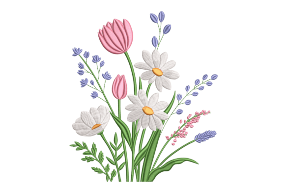 Spring Wildflower Bouquet Review for Real Embroidery Projects
